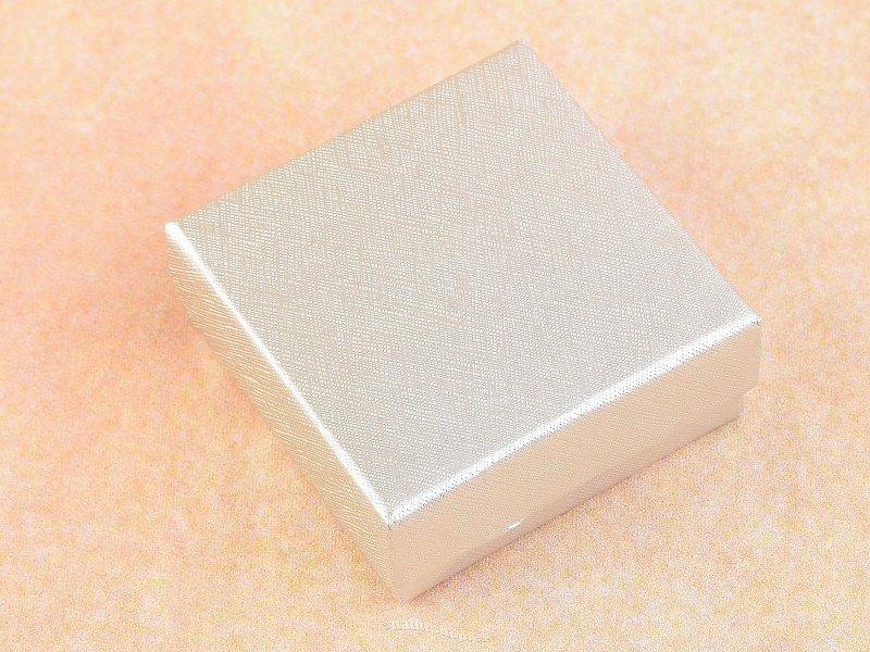 Dárková krabička stříbrná 6 x 6cm