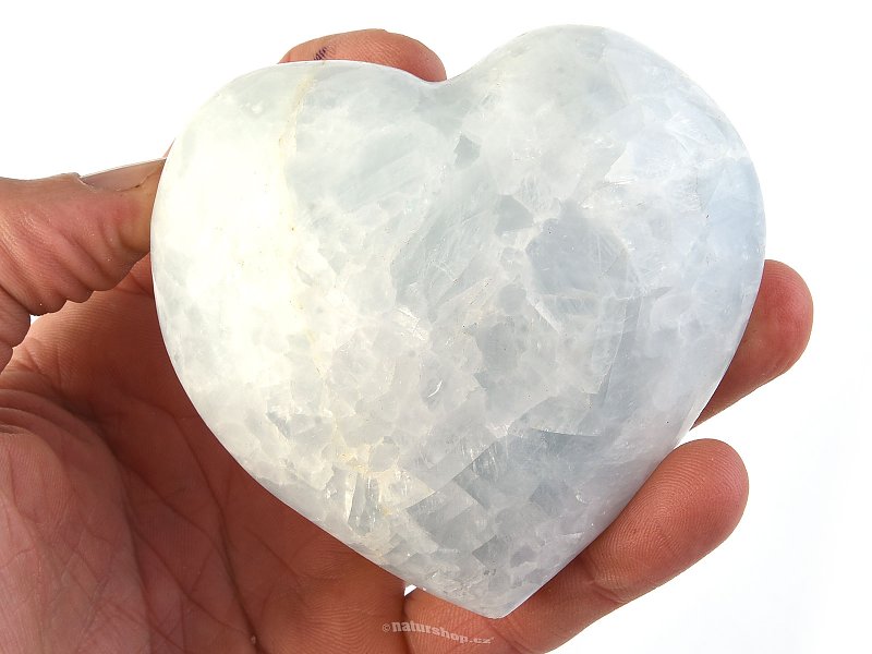 Kalcitové modré srdce 377g