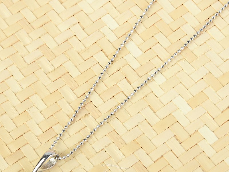 Silver chain 45cm Ag 925/1000 (approx. 2.1g) rhodium plated
