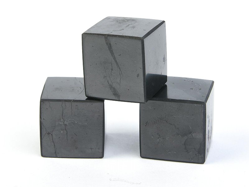 Shungite cube polished (Russia) 2cm