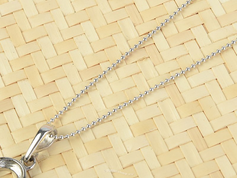 Silver chain string 42cm Ag 925/1000 + Rh (approx. 1.9g)