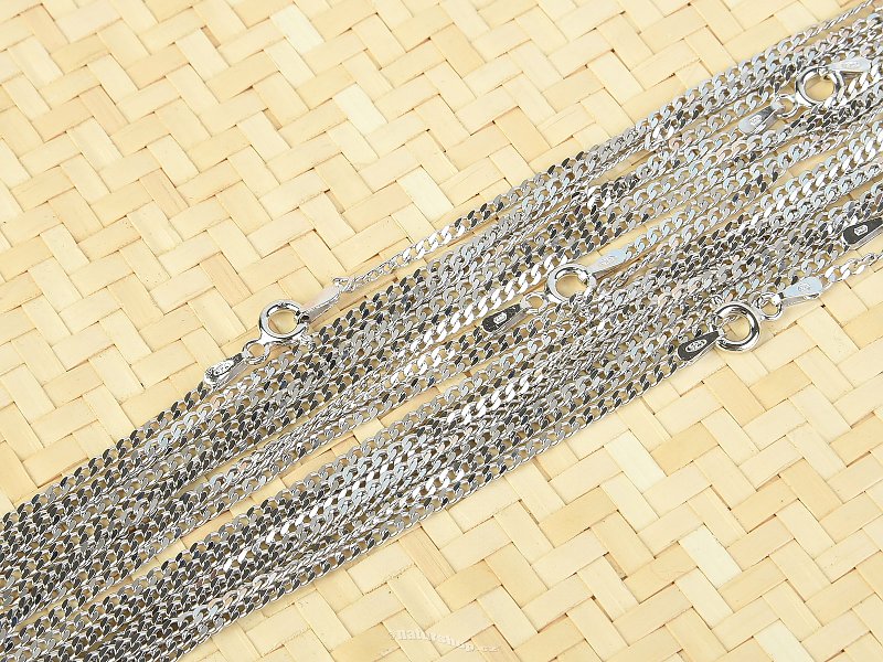 Silver Chain Bracelet 50cm Ag 925/1000 + Rh (approx. 3.2g)