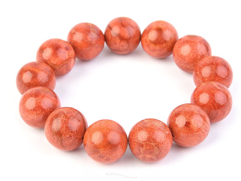 Mushroom coral bracelet 16mm balls
