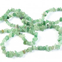 Avanturin light necklace larger stones 90 cm