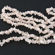 Rose quartz necklace (90 cm)