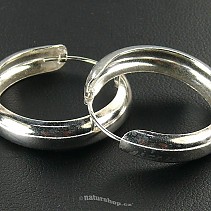 Earrings silver rings 25 mm typ002