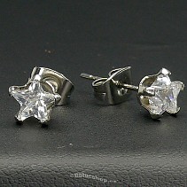 Star earrings zircon typ113