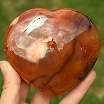 Karneol srdce velké s dutinou (Madagaskar) 433g