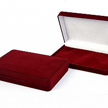 Sametová dárková krabička bordová 18 x 12cm