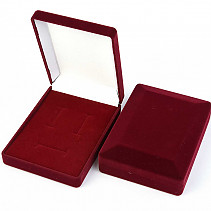 Sametová dárková krabička bordová (12 x 9cm)