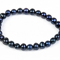 Pearls dark bracelet 7mm