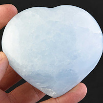Srdce z modrého kalcitu (276g)
