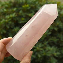 Cut rose quartz tip 460g