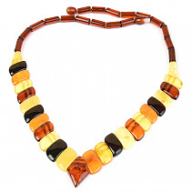 Amber necklace mix 49cm (type3671)