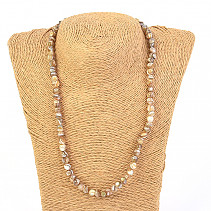 Freshwater shell necklace balls 50cm