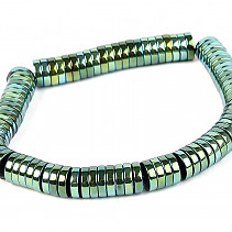 Hematite Bracelet Buttons (metallized green)