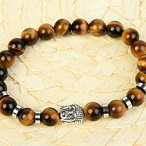 Tiger eye bracelet Buddha balls 8mm