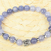 Lavender quartz bracelet Buddha balls 8mm