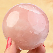 Smooth rose quartz ball 520g Ø 72mm