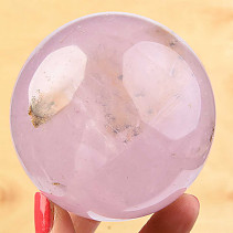 Smooth rose quartz ball 586g Ø 75mm