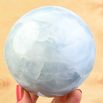 Ball of blue calcite Ø 90mm 1028g