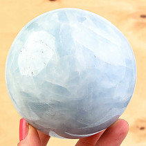 Modrý kalcit tvar koule Ø 91mm 1127g