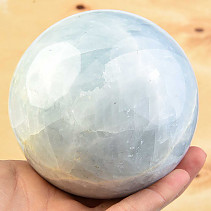 Modrý kalcit tvar koule Ø 95mm