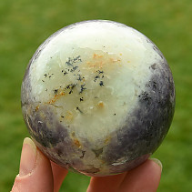 Dendritic opal polished ball 339g