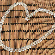 Crystal cube necklace Ag clasp