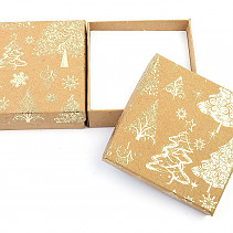 Vánoční dárková krabička Au (8 x 8cm)