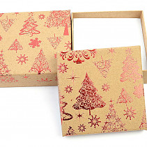 Vánoční dárková krabička Čv (8 x 8cm)