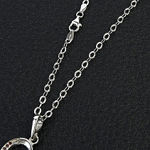 Silver chain Ag 925/1000 + Rh 50cm (approx. 3.2g)