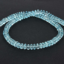 Modrý topaz luxusní náhrdelník 46cm Ag zapínání