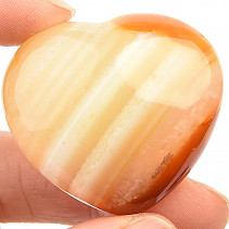 Smooth heart carnelian (43g)