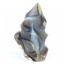 Gray agate decorative flame (693g)