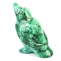 Carving a bird from malachite 85g