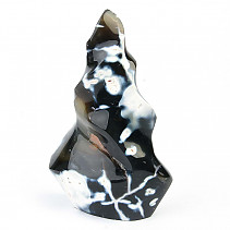 Gray agate decorative flame (886g)
