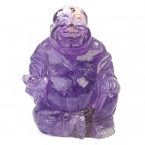 Buddha made of amethyst 565g