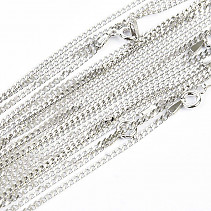 Silver chain Ag 925/1000 + Rh 45cm (approx. 2.8g)