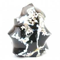 Gray agate decorative flame (723g)
