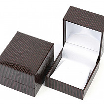 Gift leatherette box brown 5.3 x 4.6cm