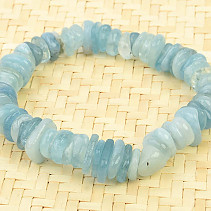 Aquamarine irregular pieces bracelet