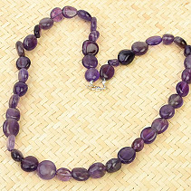 Necklace amethyst troml Ag clasp