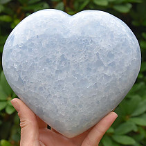 Modrý kalcit velké srdce 1615g