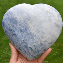 Modrý kalcit velké srdce 2135g
