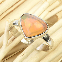 Ring with precious opal Ag 925/1000 2,6g (size 53) Ethiopia
