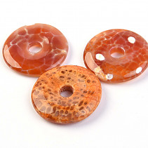 Fire Agate Donut 30 mm (China)