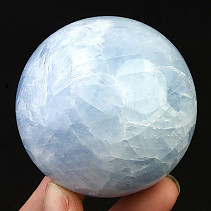 Modrý kalcit koule z Madagaskaru 321g
