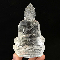 Buddha z křišťálu větší 378g (Nepál)