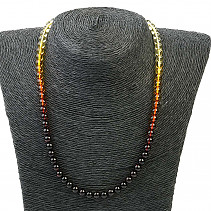 Necklace amber shaded 45cm